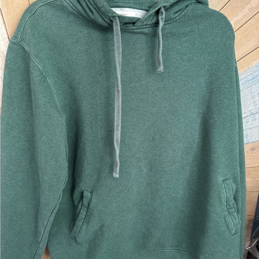 Conscious Steps Forest Green Women’s Hoodie Sweater - Picture 2 of 5